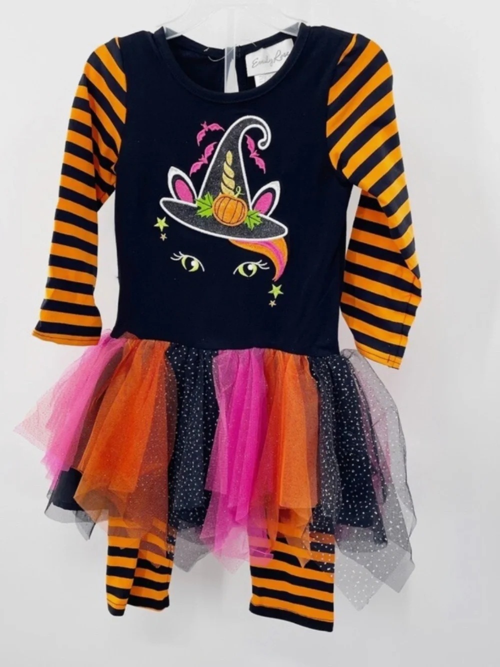 Emily Rose Girl's Fall Halloween Cat Unicorn Tutu Tunic Legging Set Size 4T New